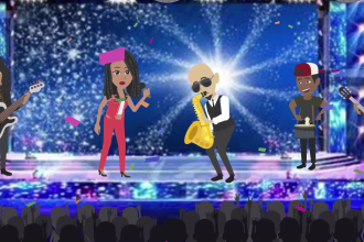 create an amazing 2d animated music video