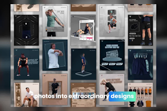 create eye chatching poster design activewear or sport event