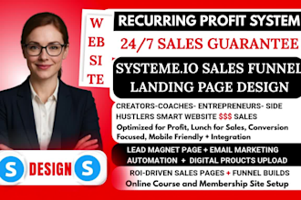 systeme io, systeme io sales funnel, systeme io landing page, systeme io website