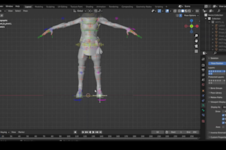 do advance 3d character rigging for maya, blender, 3d character animation