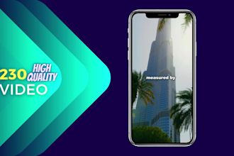 create 230 luxury motivational short reel videos with back music and subtitles