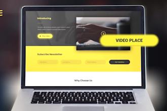 make an interactive web preview video for your website