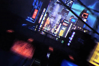 create a cyber city intro