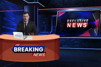 create professional ai spokesperson breaking news video