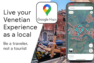 share with you a map of places to drink and eat in venezia
