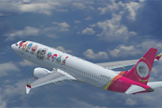 create an amazing flying aeroplane logo animation