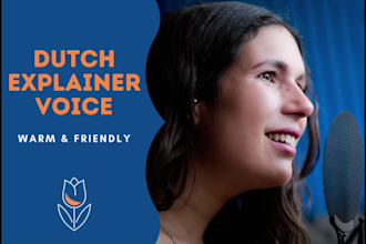 record your female dutch explainer video voice over