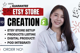 do etsy store creation print on demand etsy product listing by etsy expert