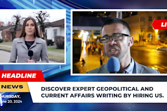 create insightful articles on geopolitics and ir