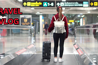 be your professional youtube video editor for travel video, vlog editing