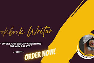 create an incredible cookbook, designs, articles and recipes
