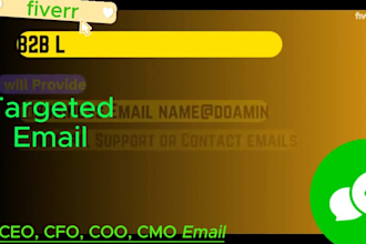 collect a list of valid targeted emails for your business