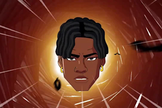 2d video animation, 2d cartoon music video, character design, memecoin animation