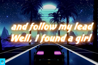 make awesome music lyric video