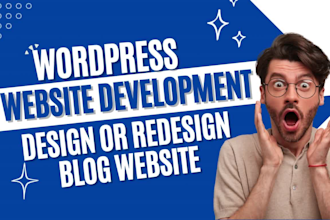 do ecommerce website development, restaurant website design with wordpress