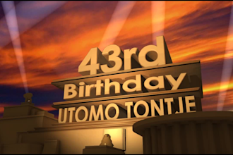 personalize a 20th century fox intro with your text