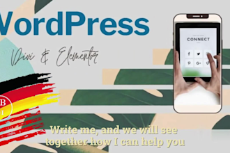 support you around wordpress, design, response and hosting