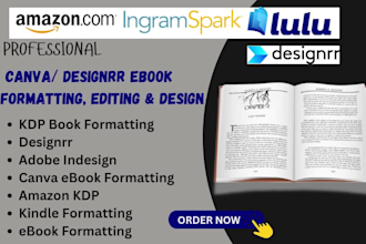 design, format, convert ebook, flipbook, audiobook in designrr, canva, ppt
