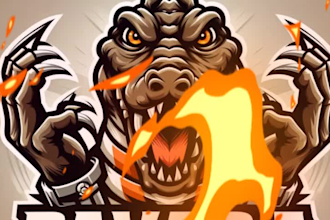 create dall e ai mascot logo for gaming, esports youtube