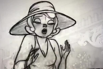 do 2d traditional frame by frame animation, flipbook video, hand drawn animation
