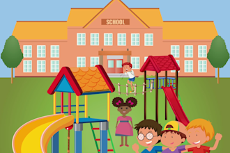 do illustration for your children book front and back covers
