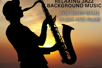 compose relaxing jazz music for your video game and film