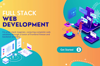 do full stack web development or website design with django