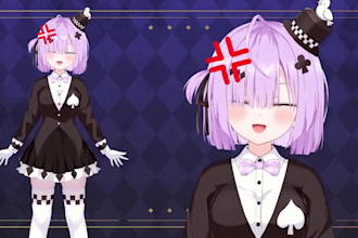 design live 2d vtuber model, vtuber rigging, 2d vtuber, vtuber model