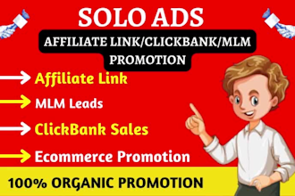 do USA solo ads MLM leads affiliate marketing clickbank link promotion email