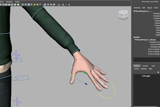fix or rig 3d model,facial rig,ik fk,weight paint,bend control,finger,animation
