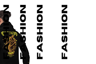 do urban streetwear t shirt design with front and back view