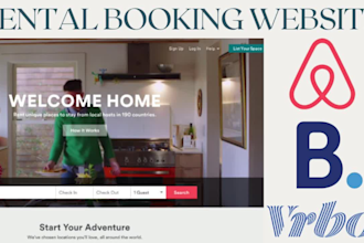design airbnb website, vacation rental, hotel website, lodgify, hostaway, guesty