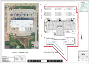 create site plan, plot plan from sketch or google maps for permits