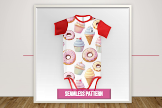 custom seamless patterns for fabric, textiles, and products