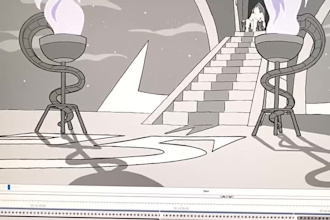create traditional frame by frame 2d line art animation, pencil sketch drawing