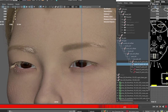 3d manual rig, arkit54,ue5 face rigging,lips sync, in maya,blender,3dsmax, daz3d