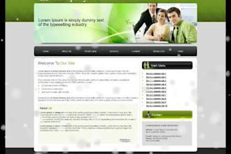 create a high quality 5 page HTML website