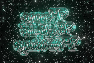 make 2d into 3d spinning logo for clothing brand