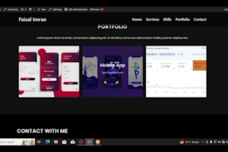 design responsive modern  personal portfolio  wordpress website for you