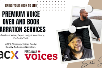 bring your book to life with a professional voice over for acx audible