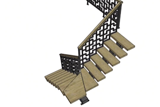 create a model of the staircase and drawings for manufacturing