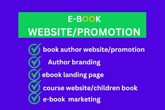 book author course website ebook author website ebook landing page blog website