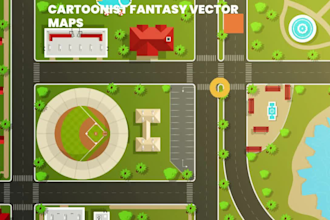 design unique vector map, event map or city map illustration