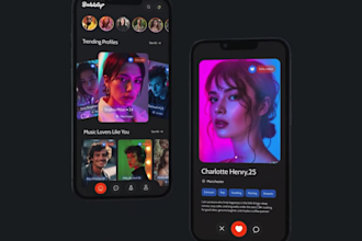develop dating app like hinge,tinder,bumble,live stream,video chat app,video app