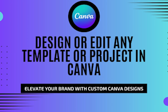 design or redesign templates or projects in canva