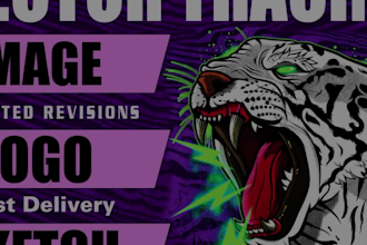 do vector tracing, redraw logo, recreate your images
