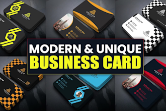 design luxury visiting card, business card, and stationary in 24 hr