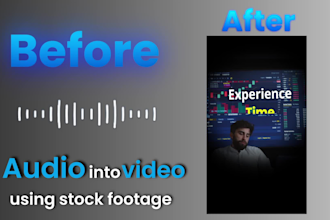 turn your trading script or audio into a video using stock footage