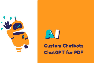 create a custom chatbot integrated with chatgpt for PDF documents