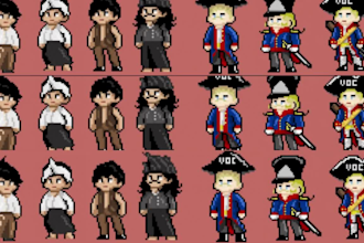 draw pixel art character pixel game art pixel spritesheets retro pixel animation